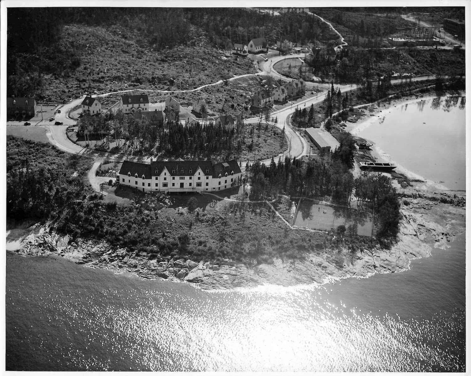 Vista aérea de Baie-Comeau en 1939, fotografía 7