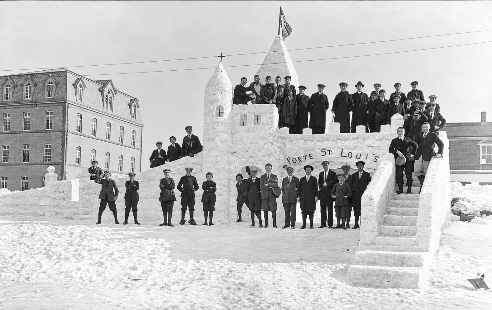Castello di neve nel 1934