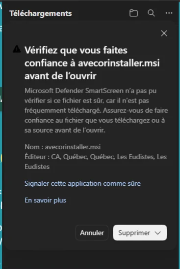 3. Controlla il nome del file e l’autore indicato.
