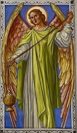 Angel holding a censer