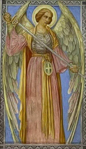 Angel holding a sword
