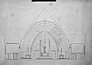 Prospetto architettonico dell’altare maggiore